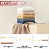 KoovDem Interchangeable Circular Knitting Needles Set - 13 Pairs | Premium Aluminum Needles & Accessories | Rose Gold KoovDem