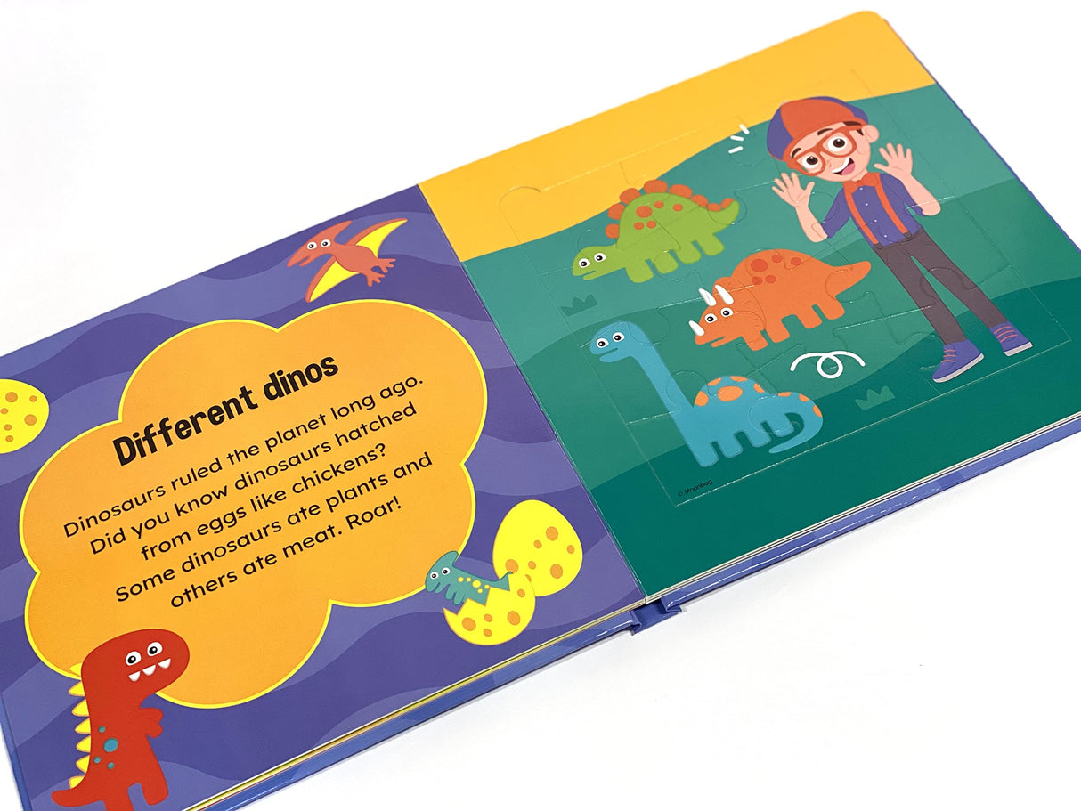 Blippi My First Puzzle Book - Jigsaw Puzzles for kids, 10-page board book, 5 puzzles to enjoy Phidal