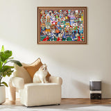 Puzzles for Adults 1000 Pieces, Cat Basketball Fun Jigsaw Puzzles Challenging Game, Puzzles Interlock Perfectly No Dust, for House Decoration, Party Toy for Kids Parents TangMosaic