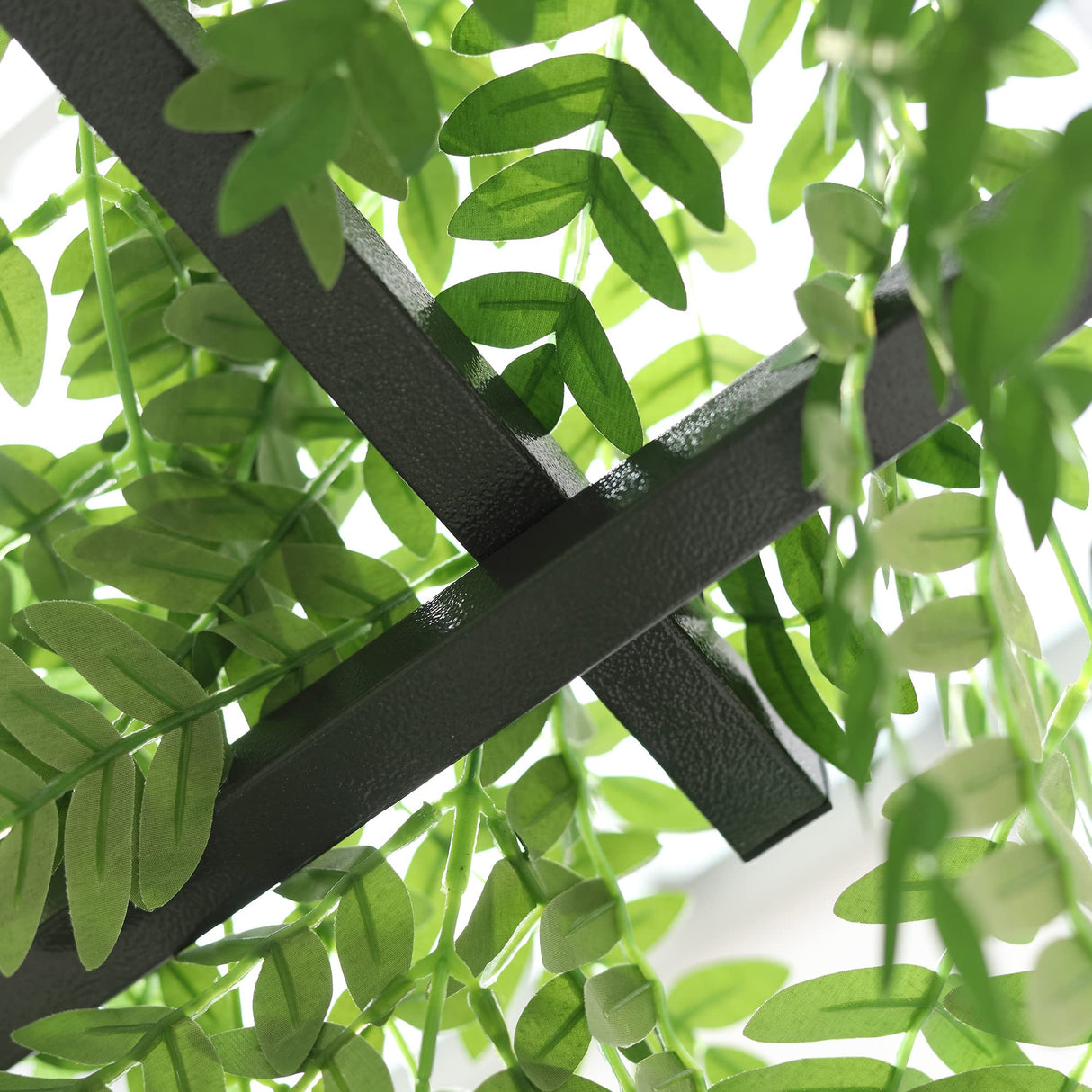 Outsunny 82'' Decorative Metal Garden Trellis Arch with Durable Steel Tubing & Elegant Scrollwork, Perfect for Weddings Outsunny