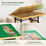 BuilderButler Adjustable Puzzle Table with 4+2 Drawers, Non-Slip Surface Puzzle Board, Tilting & Height Adjustment, 360° Wheels, and Protective Cover for Puzzle Enthusiasts BuilderButler