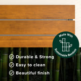 ZINUS Paul Metal and Bamboo Platform Bed Frame, Wood Slat Support, No Box Spring Needed, Easy Assembly, Full Zinus