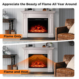 Tangkula 23" Electric Fireplace, 5,000 BTU Fireplace Insert with Remote Control, 3 Flame Colors & Brightness Levels, Recessed Fireplace Heater with 1-8H Timer, Thermostat & Overheat Protection Tangkula
