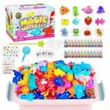 Magic Water Toy Elf Kit,Water Squishy Maker Kit with 12 Colors Magic Gels-12 Shape Molds DIY Craft Kits Water Elf Gifts for Toddler Kids Birthday Party Favors,Squishy Toys Boys Girls Toys for Age 3+ JKGIFTS