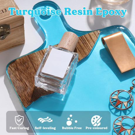 Bundle Set of 44OZ Turquoise Resin Epoxy and 3 Gallon Epoxy Resin LET'S RESIN EPOXY RESIN