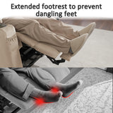 MCombo Large Triple Motor Power Lift Recliner Chair with Massage and Heat for Elderly People, Adjustable Headrest, Infinite Position, USB Ports, Fabric 7662 (Beige, Large) MCombo