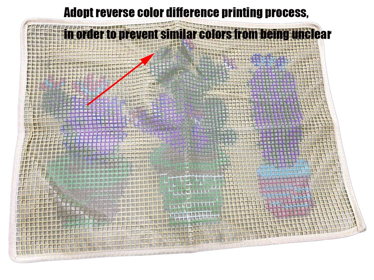 Tapestry Kits Latch Hook Rug Kits Carpet Embroidery Latch Hook Rug Needlework Button Package DIY Rugs Hook Rug Point Rug Cactus HCDMRE