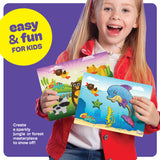 Dan&Darci Foil Art Kit for Kids - Arts and Crafts for Kid Ages 4-8, 4-6, 5-7, 5-8, 6-8 - 5 Year Old Girl Gifts - Fun Kits Projects Activities - Girls Birthday Gift - Craft Age 4 5 6 7 8 Years Dan&Darci