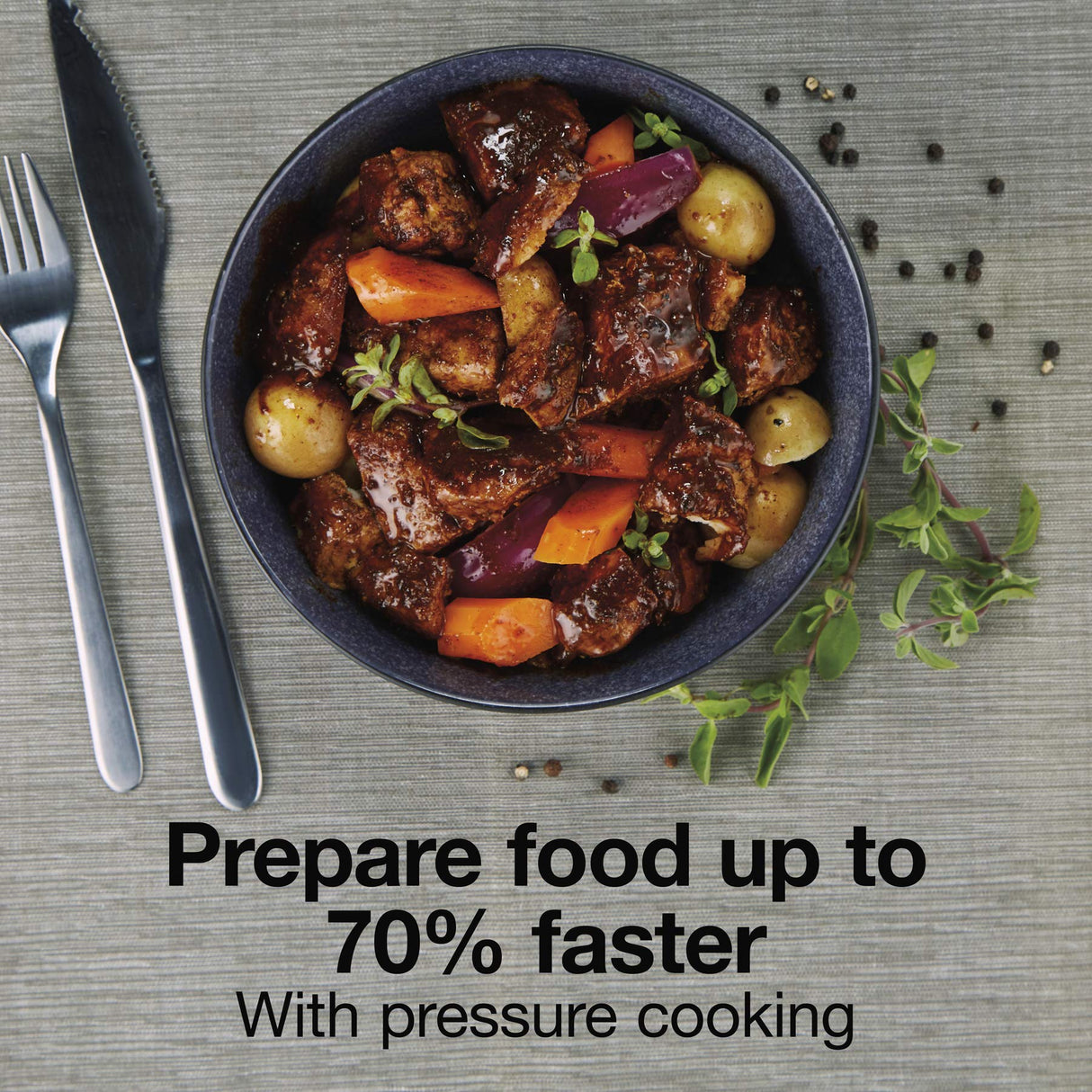 Proctor-Silex Simplicity 4-in-1 Electric Pressure Cooker, 3 Quart Multi-Function With Slow Cook, Steam, Sauté, Rice, Stainless Steel (34503) Proctor Silex