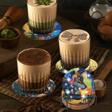 Sitsink Wolf Diamond Art Coasters - 8 Pcs DIY Wolf Eagle Deer Forest Landscape Adult Diamond Painting Coasters Kits with Holder for Adults Men Women Beginners Aniaml Lover Gift Crafts Supplies Sitsink