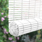 Radiance Cordless Outdoor Shades for Porch, Patio & Windows - Waterproof PVC Blinds for Indoor & Outdoor - Roll-Up Patio Privacy Screen for Diffuse Sunlight - White - 60" W x 72" L - (3320156) Radiance