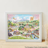 Pintoo Jigsaw Puzzles 2000 Piece for Adults - YUKAN - Maneki Neko Village Beautiful Plastic Puzzle for Home Decor Zero Dust Easy Storage [H3707] Pintoo