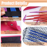 Mdoker 55pcs Double Point Knitting Needles Set Aluminum Knitting Needle 11 Size 2.0mm-5.0mm,6-inch Length Knitting Kits for Handmade Creative DIY Knitting Yarn Projects(Red) Mdoker