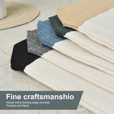 Wovasco Sublimation Tote Bags Blanks Bulk, Black Polyester Tote bags for Sublimation, Reusable Widened Washable Canvas Bags for Decorating and DIY Craft, Natural Linen, 10PCS Black Wovasco