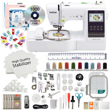 Brother SE700 Embroidery & Sewing Machine with Starter Bundle Brother