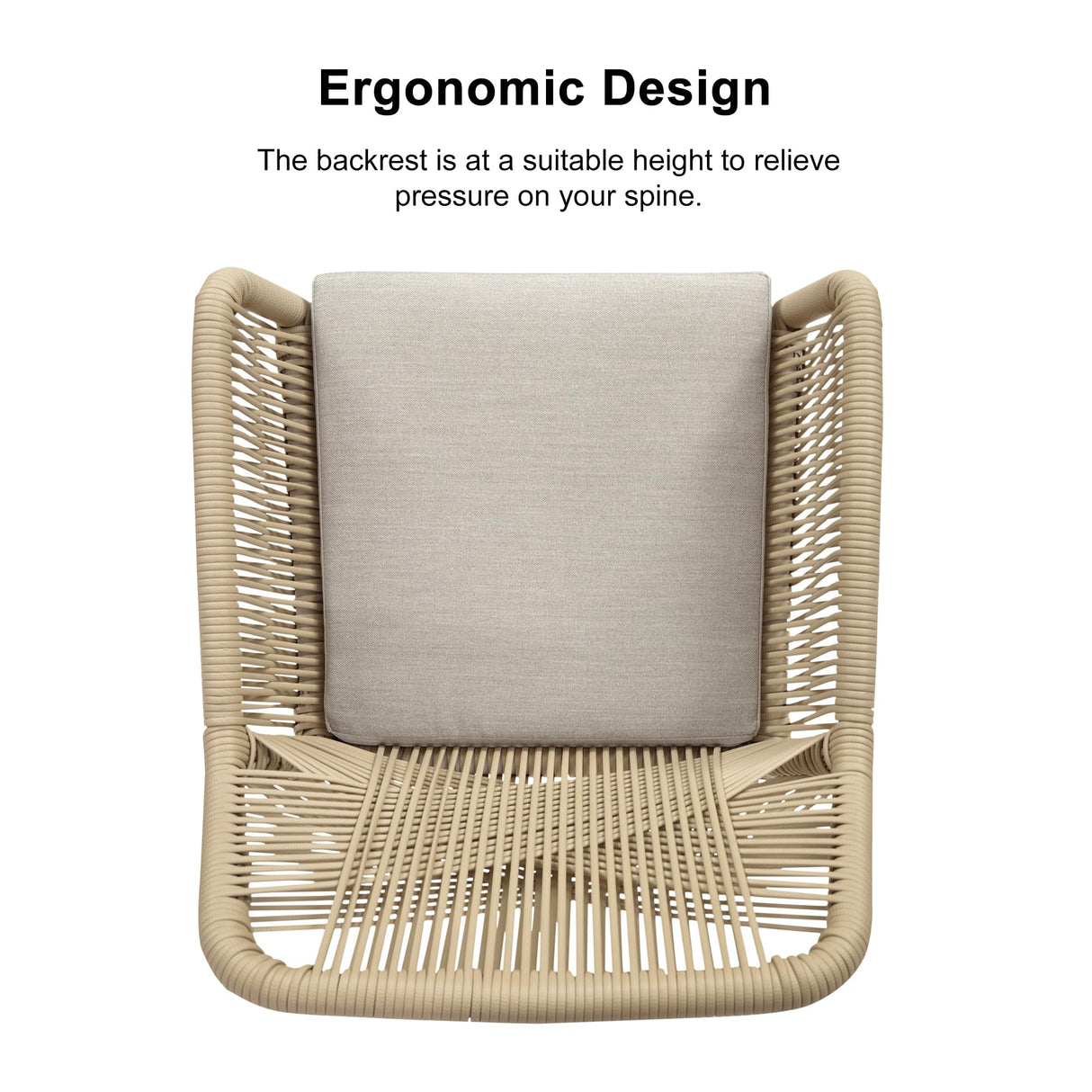 PURPLE LEAF 7 Pieces Outdoor Dining Set All-Weather PE Rattan Outdoor Patio Furniture Set with All Aluminum Frame Rectangular Table and Chairs Set for Lawn Garden Backyard Deck, Champagne PURPLE LEAF