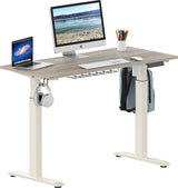 SHW Memory Preset Electric Height Adjustable Standing Desk, 48 x 24 Inches, Maple SHW