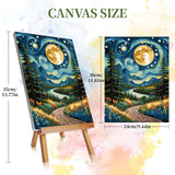 Ninonly 4 Pack Paint by Numbers Kit for Adults, Forest Paint by Number Kit Arts Kits for Beginners with Wooden Easel, Acrylic Painting, Framed Canvas for Gift Home Decor, 9 * 12 Inch Ninonly