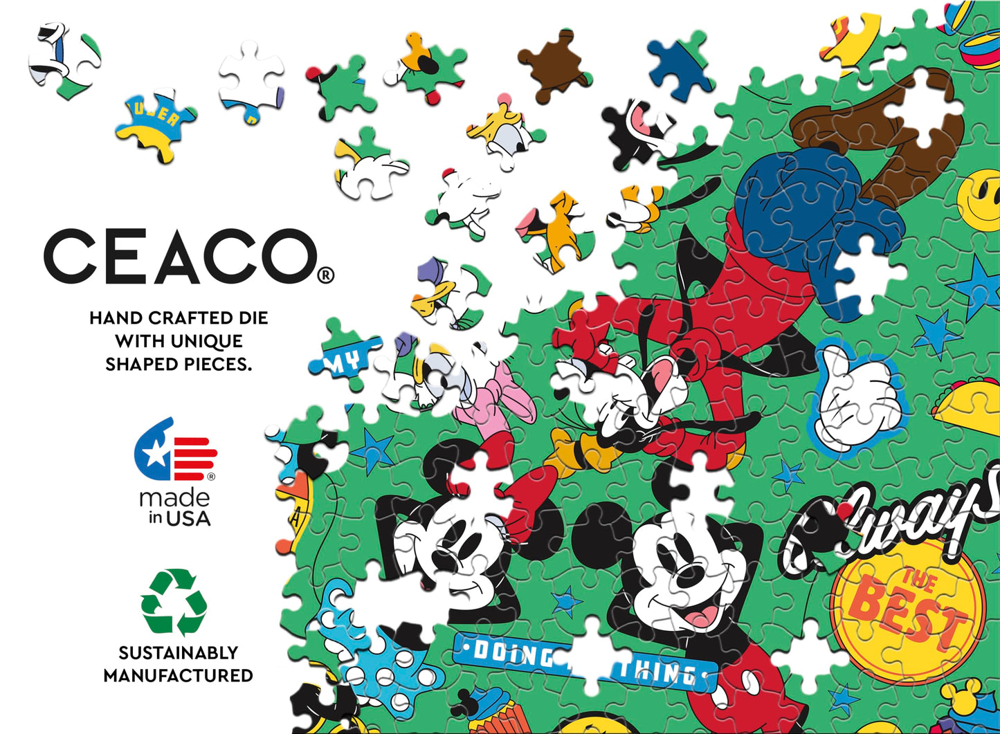 Ceaco - Disney - Mickey and Friends - Foundation - 200 Piece Jigsaw Puzzle