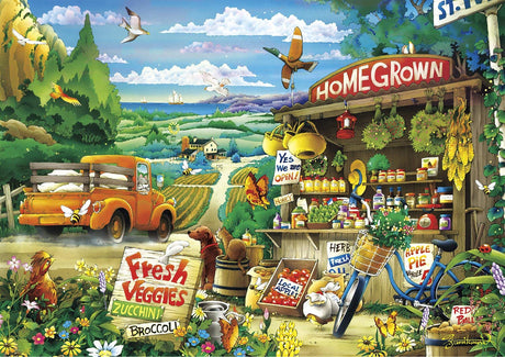 Buffalo Games - Days to Remember - Country Road - 500 Piece Jigsaw Puzzle Multicolor, 21.25"L X 15"W Buffalo Games