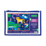 Mudpuppy Rainforest 12 Piece Pouch Puzzle, Jigsaw Puzzle for Kids with Extra-Thick Pieces, 14" x 11", Includes a Reusable Zippered Pouch, Ideal for Traveling, Ages 2-4 Mudpuppy