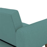 Novogratz Brittany 82 Inch Futon Sofa Bed, Upholstered Couch Sleeper with Tufted Back, Mid-Century Modern, Teal Novogratz