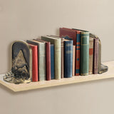 CRAFTSMAN ROAD Mountain Bookends Set, Antique Brass Book Ends, 2 Decorative Bookends for Shelves or Bookcase, Cast Iron Bookends, Stylish Brass Bookends, Non-Skid Anti-Slip Heavy Duty Bookends CRAFTSMAN ROAD