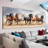 VAIIEYO Large Diamond Art Kits for Adults Horse, Diamond Art Animal, Large Diamond Painting Kits Full Drill Round Rhinestone Craft Canvas for Home Wall Decor Gift 12x31 inch VAIIEYO