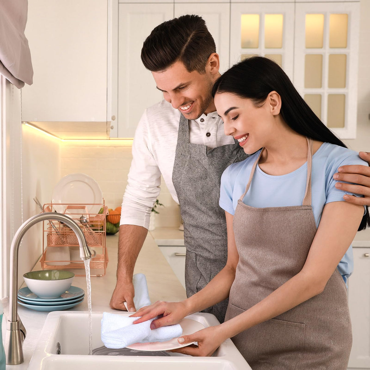 Sublimation Blank Towels, DIY Microfiber Kitchen Towels, Modern Multi Purpose Dish Towels for Kitchen Cleaning, 16 x 24 Inch (6 Pieces) Patelai