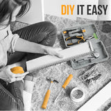 20 Pieces Home Tool Set, Basics Household Tool Kit with Small Mini Carrying Box for Men and Women DIY (Yellow) Elvesoar
