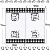 2 Pieces Buffalo Plaid Hand Farmhouse Towels Black White Bath Buffalo Plaid Towels Bathroom Decor for Bathroom Kitchen Farmhouse Restroom(Classic Style) Tatuo