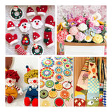 Inscraft 52 Acrylic Yarn Skeins, 1820 Yards 52 Colors, 2 Crochet Hooks, 2 Weaving Needles, 10 Stitch Markers, 1 Bag, for Crocheting & Knitting, Gift Beginners and Adults INSCRAFT