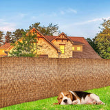 Natural Bamboo Fencing for Garden, Reed Fence,Decorative Rolled Willow Border Screen, Hand-Woven,Sun Shade,Waterproof,for Balcony,Patio,Garden (Size : 90x200CM(35x79in)) Bcofo