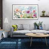 JOOZ Extra Large Diamond Art Kits for Adults, 5D Flowers Diamond Painting Kits for Adults, DIY Full Drill Large Diamond Painting Kits, Gem Art Flowers for Home Wall Decor 27.5 X 15.7 Inch JOOZ