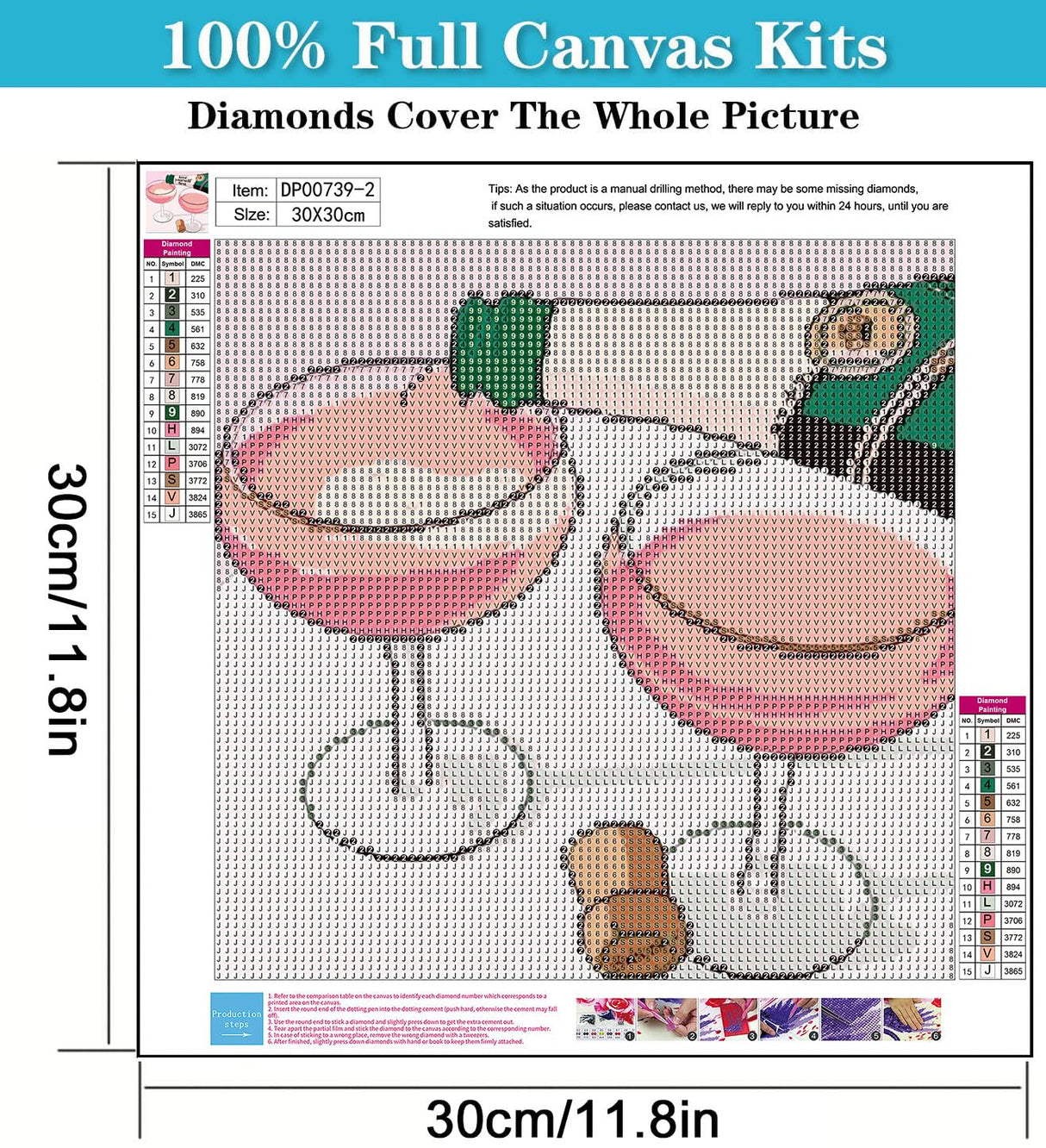 AIBOERL 2 Pack Wine Glass Diamond Art Kits for Adults,Wine Glass 5D Diamond Art Kits,Full Drill DIY Crafts Diamond Painting Kit Adult for Home Decor Gift Diamond Dots 12x12inch AIBOERL