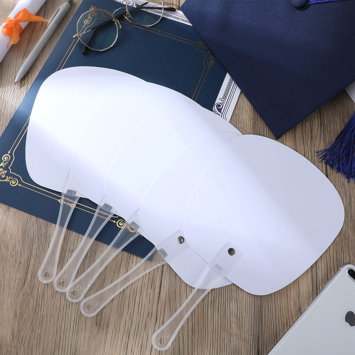 10 Pcs Big Head Cutout Custom Wedding Fan Props Face Cutout Face on a Stick Photo Party Decoration for Wedding, Graduation, Birthday Party Thermal Sublimation Sratte