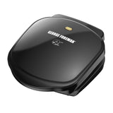 George Foreman 2-Serving Classic Plate Electric Indoor Grill and Panini Press, Black, GR10B George Foreman
