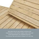 mopio Bruno Outdoor Dining Set, Solid Acacia Wood Patio Table & Chairs Set for Indoor Outdoor Dining, Mid Century Modern Farmhouse Conversation Sets (4 Seater: Table, 1 Bench, 2 Chairs | 4 Piece) mopio