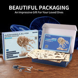 3D Wooden Puzzles for Adults, 3D Puzzle Model Aurora Jellyfish Toys Building Kits, DIY Wood Crafts Cool Toy Hobbies for Men Women, Creative Assembly Gifts RUIFAM