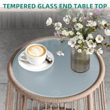 YITAHOME 3 Piece Patio Furniture Set Wicker Patio Sectional with Detachable Cushions and Coffee Table Outdoor Furniture Set L-Shaped Sectional Conversation Sofa Set for Backyard Porch Balcony - Beige YITAHOME