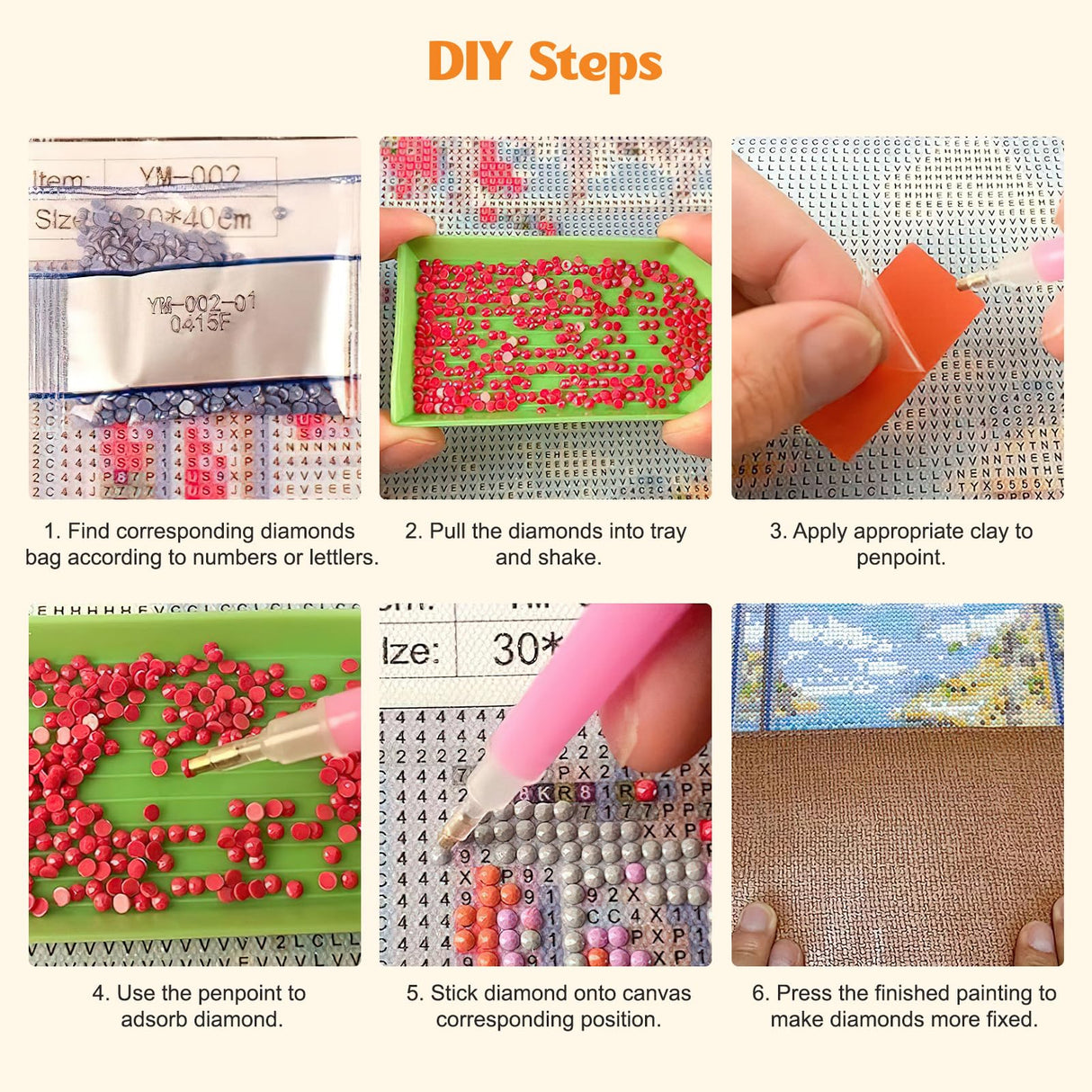 MISCER Fishing Diamond Art Kits for Adults, Fisherman Diamond Painting Kits for Beginners, 5D Full Drill Round Paint with Diamonds Pictures, Gem Art Painting DIY Crafts Kit Decor 12x16inch MISCER