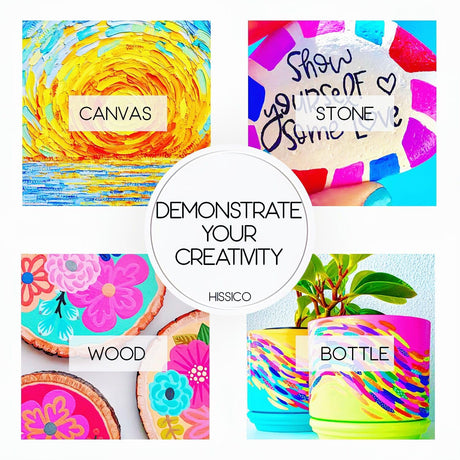 Acrylic Paint Set 76 PCS of 64 Colors 2fl oz 60ml Bottles with 12 Brushes,Non Toxic 64 Colors Acrylic Paint No Fading Rich Pigment for Kids Adults Artists Canvas Crafts Wood Painting Huestry