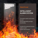 INTERGREAT [2024 New 10-12 Rifle Gun Safe, Gun Safes for Home Rifle and Pistols, Gun Cabinet for Rifles and Shotguns with Gun Rack and Removable Shelf, Large Gun Safe, Flaged Design, Pocket INTERGREAT