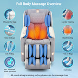 MYNTA 2025 4D Massage Chair for Full Body, Zero Gravity Recliner with 4D+2D Dual Mechanism, Waist & Shawl Heating with Extended SL-Track, Foot & Calf Massager, Music Sync with Hi-Fi Bluetooth Speaker MYNTA