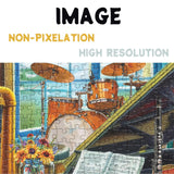 Music Room Puzzles for Adults 1000 Pieces, Pretty Musical Art Jigsaw Puzzles, Funny Cat Dog Puzzles BBOLDIN