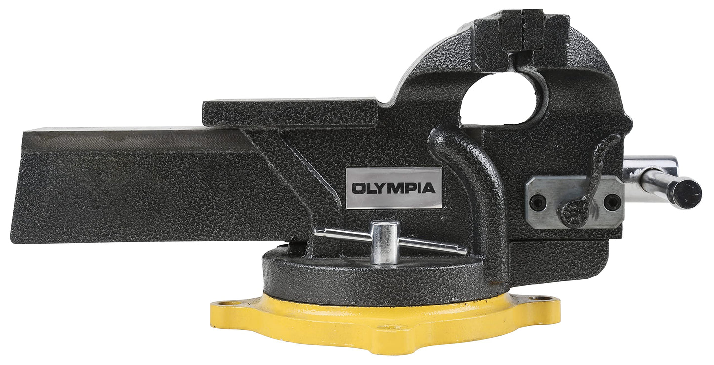 Olympia Tools 38-647 6in One-Hand Operation Quick Release Bench Vise - WoodArtSupply