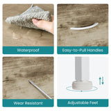 OLIXIS Dresser for Bedroom with 5 Drawers, Wide Chest of Drawers, Fabric Bedroom Dresser with Drawer Organizer, Storage Organizer Unit with Fabric Bins for Closet, Living Room, Hallway, Greige Oak OLIXIS