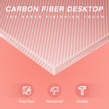 Homall Pink L Shaped Gaming Desk Computer Corner PC Desk Table with Large Monitor Stand for Home Office Studying Writing Workstation, Gift for Girls and Women (Pink, 47 Inch) Homall