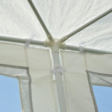Outsunny 10' x 20' Canopy Tent Gazebo with 4 Removable Mesh Side Walls for Events & Weddings, White Outsunny