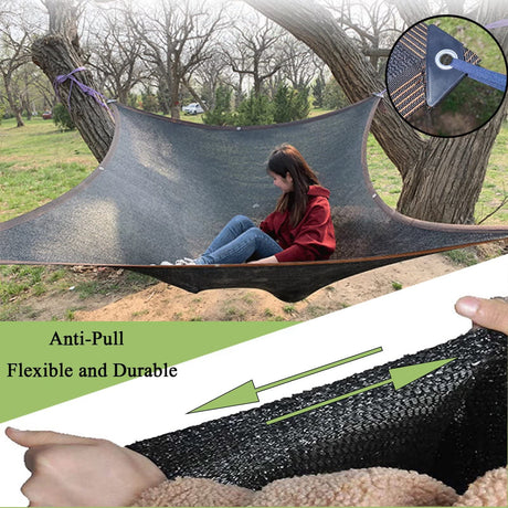 Shade Cloth Garden Shade Mesh Netting with Grommets Outdoor Sun Shade Cover for Pergola Patio Plants Greenhouse Chicken Coop Black 90% Shading Rate(6X8FT) ZOZIJIU